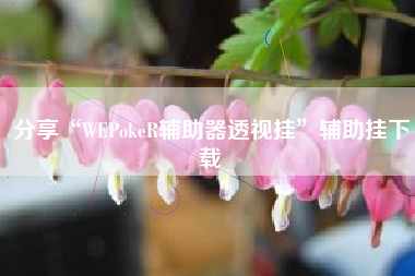 分享“WEPokeR辅助器透视挂”辅助挂下载
