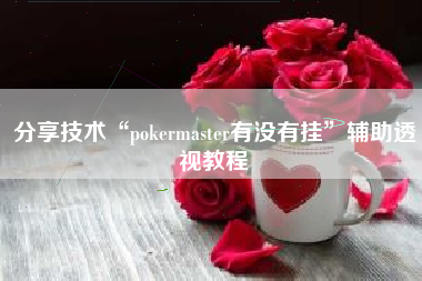 分享技术“pokermaster有没有挂	”辅助透视教程