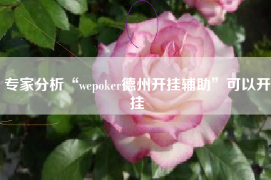 专家分析“wepoker德州开挂辅助	”可以开挂