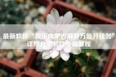 最新教你“微乐内蒙古麻将万能开挂器	”详细分享装挂步骤教程