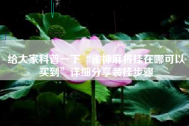 给大家科普一下“雀神麻将挂在哪可以买到”详细分享装挂步骤