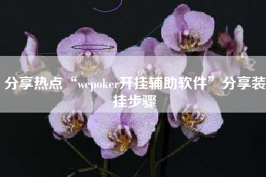 分享热点“wepoker开挂辅助软件	”分享装挂步骤
