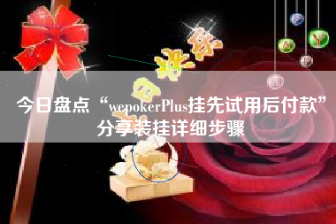 今日盘点“wepokerPlus挂先试用后付款”分享装挂详细步骤